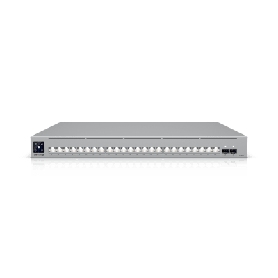 UniFi Switch USW-Pro-XG-24-PoE / Capa 3 / 24 puertos PoE+++ (16 × 10 GbE, 8 × 2,5 GbE) + 2 puertos SFP28 25 G / 720 W PoE total | USW-PRO-XG-24-POE