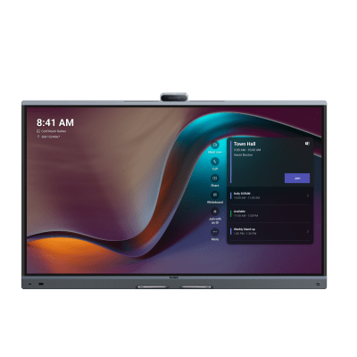 Yealink MeetingBoard 75 Pro, Centro de Colaboración Inteligente con IA, 4K UHD, Android 13, Micrófonos Integrados y Cámara Ultra Gran Angular | MB-75-PRO-A02