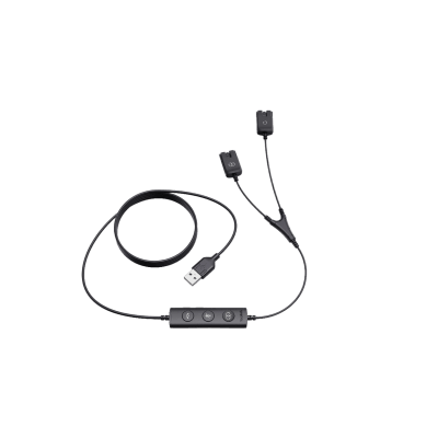 Cable para Entrenamiento en “Y” para Diademas Yealink de la Serie YHS (1 PIEZA) | USB/QD-TRAINER-CABLE(1PCS)