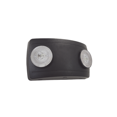 Luz de Emergencia Dual LED ultra compacta/150 lúmenes/Luz fría/Batería de Respaldo Incluida/Botón de test / Color Negro | SF660LB
