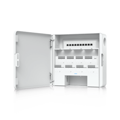 Enterprise Access Hub/Concentrador de Acceso Empresarial con Control de Entrada y Salida de hasta 8 Puertas y Soporte de Respaldo de Batería | EAH-8