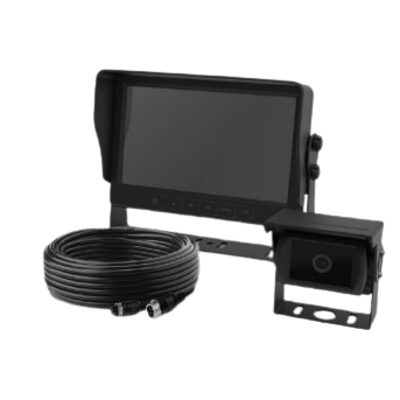 Sistema Profesional de Cámara de Reversa y Monitor para Vehículos de Trabajo y Montacargas con inteligencia IA para la detección de peatones | K7000BAI