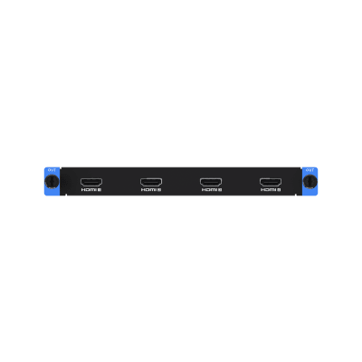 Tarjeta de Salida HDMI de 4 Canales / Resolución 4K por Puerto / Soporte Audio HDMI / Carga 2.6 MP por Puerto / Compatibilidad HDMI 1.4 | DS-C66S-04HO