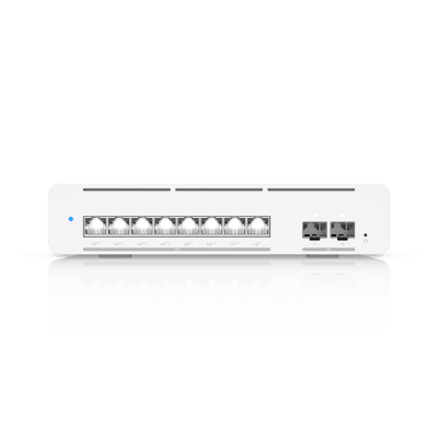 USW Pro XG 8 PoE Switch PoE++ Capa 3 Etherlighting™ de 8 Puertos 10GbE (Todos PoE++) y 2 Puertos SFP+ con Disponibilidad PoE de 155W | USW-PRO-XG-8-POE