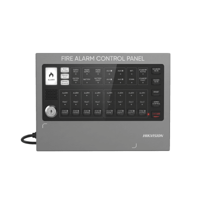 Panel de Alarma Contra Incendios / 8 Zonas / 256 Dispositivos / Buzzer 85 dB / Batería de Respaldo 12V 2200 mAh / Operación -10 a 55 °C | HF-C108