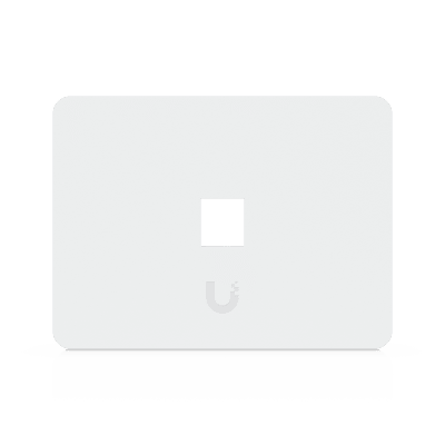 Placa Keystone Horizontal / 1 Puerto / Superficie Pintable / Policarbonato y Acero SGCC / 4.4 x 3.2 x 0.12 in / Paquete 4 Piezas | UACC-WP-KEYSTONE-H-1P