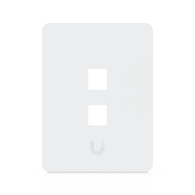 Placa Keystone Universal / 2 Puertos / Superficie Pintable / Montaje Vertical / 4 Piezas | UACC-WP-KEYSTONE-V-2P