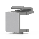 Insertos Ciegos Keystone / Snap-In / 24 Piezas / 16.3 x 14.6 x 18 mm (0.64 x 0.57 x 0.7") / ABS Retardante a la Flama | UACC-KEYSTONE-BLANK-INSERT