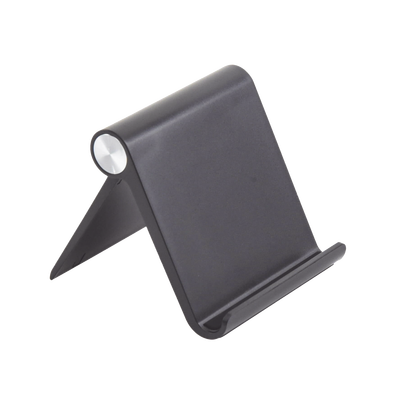 Soporte de Escritorio  para Teléfono Celular / Ajustable de 0° a 100° / Goma Antiarañazos / Antideslizante / Amplia Compatibilidad con dispositivos de 4'' a 7.9'' / Plegable / ABS / Color Negro | 50747