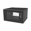 Gabinete para Montaje en Pared, con Puerta de Cristal Templado, Cuerpo Fijo, con 6 Unidades de Rack, de 19in, Fabricado en Acero | SR-1906-GFP