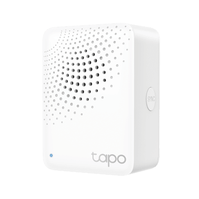 Hub IoT Inteligente / 3 en 1 Hub-Timbre-Alarma / 64 Dispositivos / 2.4 GHz Wi-Fi + 868 MHz / 19 Tonos 90 dB / Material V-0 UL94 | TAPO-H100