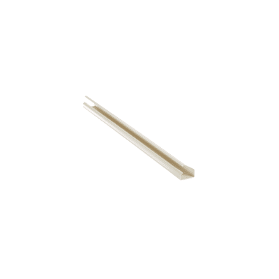 Canaleta LD10 de PVC rígido, con cinta adhesiva para instalación sin herramientas, de 38.4 x 24 x 2438 mm, Color Blanco Mate | LD10IW8-A