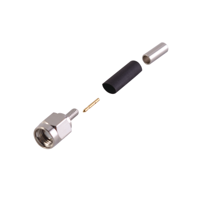 Conector SMA Macho de anillo plegable para cable RG-174/U, BELDEN 8216, | RSA-3000-B