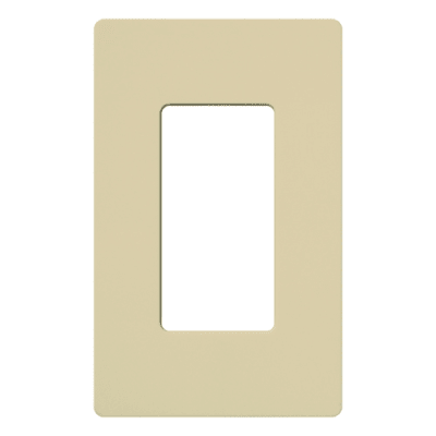 Placa de pared 1 espacio, línea Claro, color marfil, para atenuadores, switches y controles Pico | CW1IV
