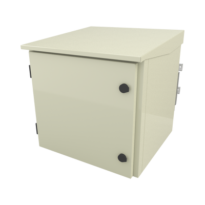 Gabinete para Poste/Torre/Pared de Exterior con Ventiladores y Termostato con Rack de 19" de 9 U. | LP-FORTE-09U-R2