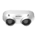 PanoVu Series / Lente Dual de 5 Megapixel / 2 Lentes Fijos de 2.8 mm / Recomendado para Pasillos o Esquinas / IP67 / IK10 / PoE / WDR 120 dB / 10 mts IR / Entrada y Salida de Audio y Alarma / MicroSD | DS-2CD6D52G0-IHS