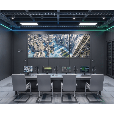 Kit Videowall 3x2 / 6 Pantallas 55" Full HD / Decodificador 16CH 4K / Base de Piso / Hikvision | DS-VW3X20B55