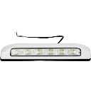 Luz de Escena, 6 LED, IP67, con bisel color blanco, Ideal para Ambulancias y Vehiculos de trabajo | XLTE2205W