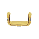 Union Recta "Cople", Para Canaleta FiberRunner™ 6X4, Color Amarillo | FRBC6X4LYL