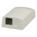 Caja de Montaje en Superficie, Para 2 Módulos Mini-Com, Color Blanco Mate | CBX2IW-AY