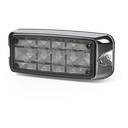 Luz De Advertencia De 5x2" 10 Led, Ámbar/Claro, Bisel Cromado, Lente Transparente | CD4080AW
