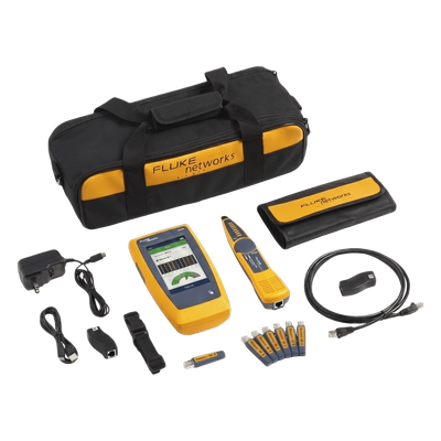 Kit Avanzado de Calificador de Red y Wi-Fi LinkIQ DUO / Verificación hasta 10GBASE-T / Diagnóstico de Switch, VLAN y PoE / Análisis Wi-Fi 6E / Pantalla Multitáctil a Color / Gestión LinkWare PC | LIQ-DUO-KIT-H6-MX