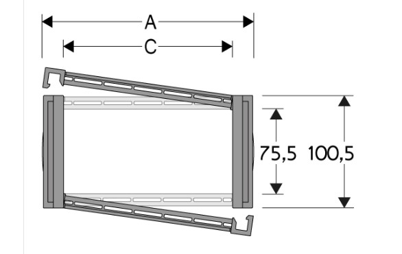 SSMEC Separador Strong-Hold / sin ensamblar Mod:S309HOFL