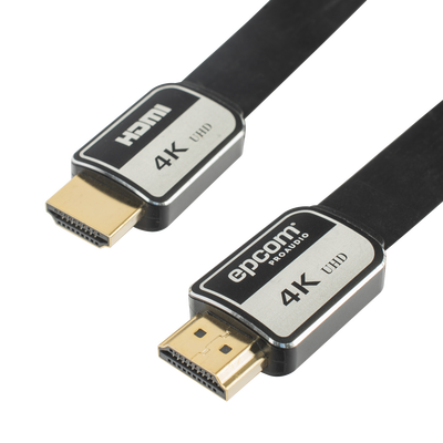 Cable HDMI de 10 Metros (32.81 Pies) | Alta Definición | Versión 2.0 | Alta Velocidad 18Gbps | 4K@60Hz | Conectores Chapados en Oro | Tipo Plano | EP-PH-4K-10M