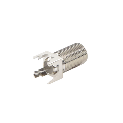 Conector F Hembra para PCB de Montaje Vertical, Níquel/ Estaño/ Polietileno. | RFF-1450-03