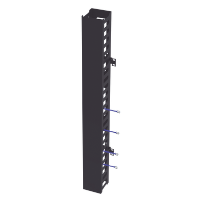 Kit Organizador Vertical de Cable Sencillo para Rack Abierto de 24 Unidades para EIQR3224 y EIRL5524DR. | LPCV-24S-DR