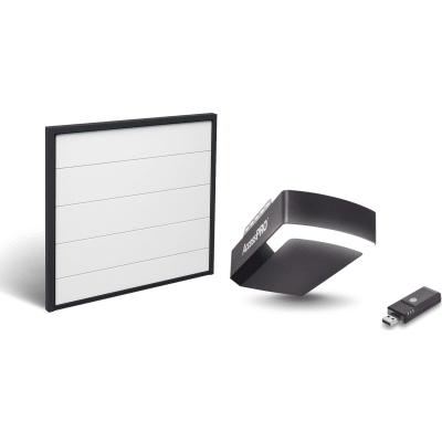 Kit Puerta de Garage 8x8 Pies (2.44 x 2.44 m) / Motor DC 1/2 HP / Insulada / Activación WiFi / Hasta 50 Controles / Lámina Calibre 26 | KIT-DOOR-88