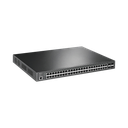 Switch L2+ Omada PoE+ / 48 Puertos PoE+ 10/100/1000 Mbps / 4 Puertos SFP 1G / 2 Puertos Consola (RJ45 y microUSB) / Administración Centralizada Omada o Stand-Alone / Multicast IGMP / Calidad de Servicio / Presupuesto PoE 384W / Montaje en Rack | TL-SG3452P