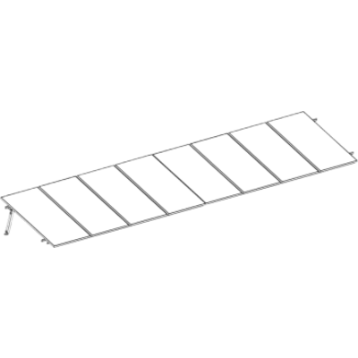 Sistema de Montaje Solar BASEL / Flat Roof Single Row / 8 Módulos / 140 km/h Viento / Riel N-S 2.14 m / Inclinación 15° | KITBASEL1X8