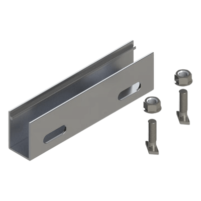 N Connector / Cople de Aluminio para N Rail 4.72 / Acero Inoxidable / | N00003