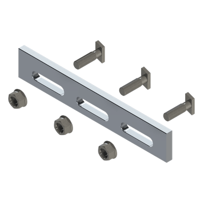 Soporte Inclinado Solar / Aluminio Serie 6000 / Fijaciones Acero Inoxidable / Compatible N Rail 4.72 / Techo Losa Plana / 135 g | N00001