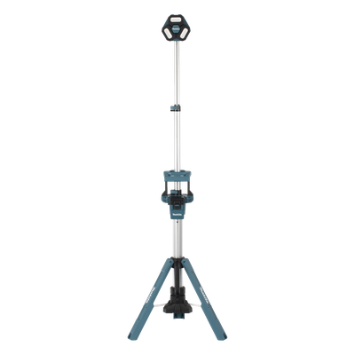 Lampara con Torre para Iluminación Inalambrica con tres Cabezales Multidireccionales , se extiende hasta 2.2 metros, Utiliza batería LXT® Litioâ€‘Ion de 18V. | DML-814