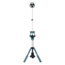 Lampara con Torre para Iluminación Inalambrica con tres Cabezales Multidireccionales , se extiende hasta 2.2 metros, Utiliza batería LXT® Litioâ€‘Ion de 18V. | DML-814