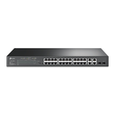 Switch PoE+ JetStream SDN Administrable 24 puertos 10/100 Mbps + 2 puertos 10/100/1000 Mbps (Uplink) + 2 puertos SFP (combo 2 RJ45 10/100/1000 Mbps), 250W, administración centralizada OMADA SDN | TL-SL2428P