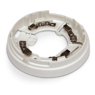 Base de Montaje para Detectores de Incendio INIM / Compatible IRIS Convencional y ENEA Analógico Direccionado / Terminales +, -, R / Cortocircuito Integrado / 110 mm (4.3 in) / 15 g | EB0010