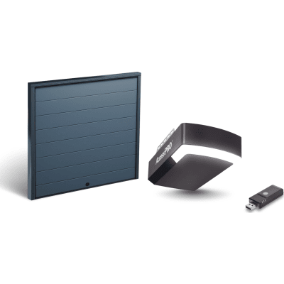 KIT COMPLETO Incluye /Puerta D/ Garage / APDOORL 16x9 Pies / Lisa Linea Central / Insulada / Interfase ACCESSWIFI / Extension ACCESSEXTRAILC /Motor FS1000M / 1/2HP / Fuerte/Silencioso/Luz LED/Motor DC . | KIT-DOOR-169L