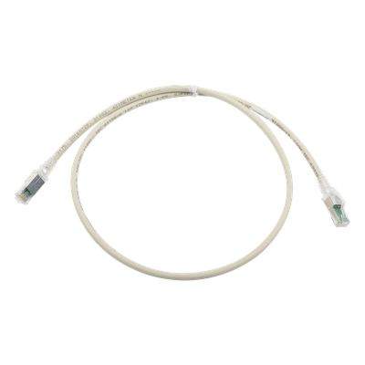 Patch Cord Z-MAX Cat6A S/FTP, CM/LS0H, 3ft, Color Gris, Versión Bulk (Sin Empaque Individual) | ZM6A-S03-04B