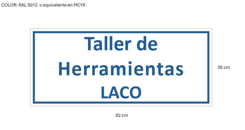SSMART CARTEL GRABADO TALLER DE HERRAMIENTAS LACO