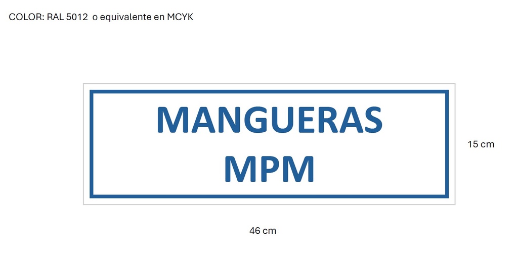 SSMART CARTEL GRABADO MANGUERAS MPM