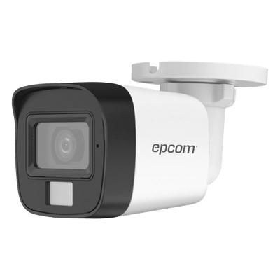 Bala TURBOHD / 2 Megapixel / Lente 2.8 mm / IR 30 m (98.4 ft) / Blanca 20 m (65.6 ft) / Audio Bidireccional / IP67 | B8-TURBO-TWA