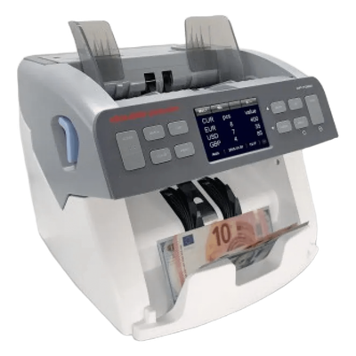 Contadora Valoradora de Billetes / 3 Divisas Simultáneas / Doble CIS + MG + IR + UV / Pantalla Táctil 3.5" / 800 BPM / Lectura de Números de Serie | DP7320