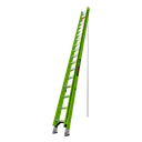 Escalera de Extensión / Fibra de Vidrio y Aluminio / 10.9 m (35.8 ft) / Capacidad 375 lb (170 kg) / Estabilizadores Niveladores Integrados / Certificación ANSI-OSHA | HYPERLITE-36-IA