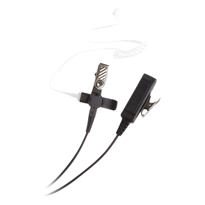 Micrófono-Audífono / 2 Cables / Tubo Acústico Grado Médico / PTT Separado / Conector Multipin | TX-880-H02
