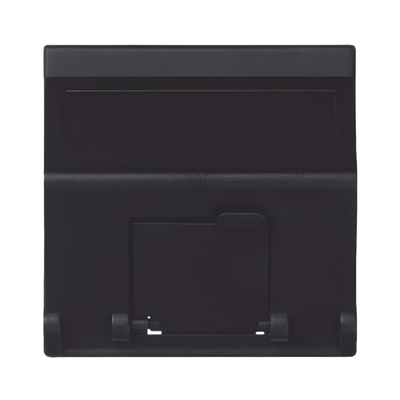 Placa de Voz y Datos Inclinada / 1 Puerto Keystone RJ45 / Guardapolvo Integrado / IP20 / 45x45 mm | SM-1-KEYA-N