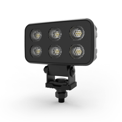 Luz de Trabajo LED Cuadrada / 4630 Lúmenes / 6 LED / 12-24 Vcd / Haz Amplio 64 x 101 mm / IP Resistente a Impactos | EW2730