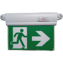 Letrero de Salida con Luz de Emergencia / Borde Iluminado con LEDs Blancos / Pictograma Intercambiable / Montaje Pared-Techo-Lateral / 2 Horas Autonomía | SF-S4880CTW